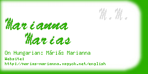 marianna marias business card